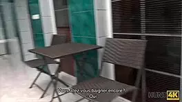 Watch me pick up this teen for sex in the pool.