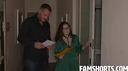 Boss Leana Lovings Receives Urgent Attention From Danny Mountain In POV Blowjob