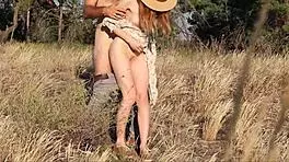 Redhead Babe Fucked Outdoors On Hot Summer Day