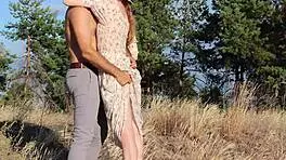 Redhead Babe Fucked Outdoors On Hot Summer Day