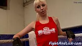 Smalltit Beauties Lick Pussies After Fight