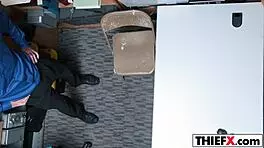 Teen accepts burglar's big cock deal