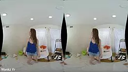 WankzVR 油漆工和吉莉安·詹森大开腿狂玩