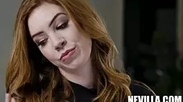 Hey, watch Nala Brooks give Brick Danger a sloppy blowjob in doggystyle, bending over with her petite tits and ass on display 😏