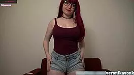 sexy babe plays game clothed beautiful smile