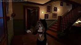 Slutty Girl Gets Bound and Fucked Hard in Machine VRC ERP Scene