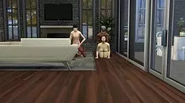 lunch with neighbor turns into swinging interracial group fuck in 3d hentai sims.