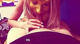 skinny blond teen 18+ enjoys cumshots and facials in part 009