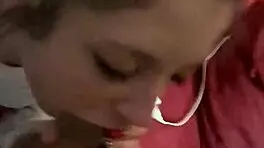 Wow, what a fantastic blowjob from that petite girl with the monster cock!