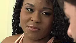 Smalltits Nubian Stepteen Bends Over for Taboo Doggy Cock