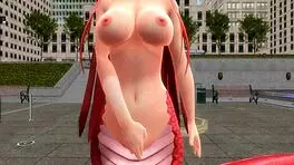 hey, what's miia the snake girl doing naked and spreading in public