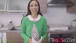 Busty Brunette Latina Stepsister Lets Stepbrother Inside Her - Adriana Maya