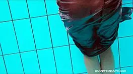 Yo, check this out, shaved cutie Nata Szilva looks like a mermaid in her bikini at the beach. She's stunning in the shower too!