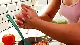 Teen Cook Babe Kylie Rocket Flirts with Your Sausage in Public