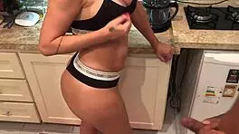 novinho enjoys a hot latina in the shower