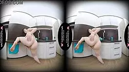 Maya Stone loves her solo fingerplay in VR, feeling so erotic! 😘