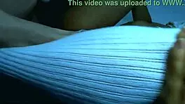 shy college teen feeling guilty staring at friend's mother-in-law's tits at dinner