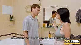 Drilling her wet pussy calms this angry Russian brunette down.