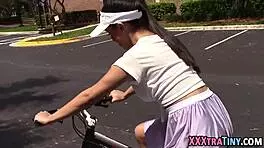 Petite latina teen sucks monster cock!