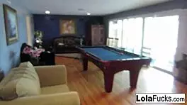 lola foxx teases her wet pussy