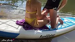 What a beautiful sunny day for fucking my stepsister during a river walk on the outdoor beach.