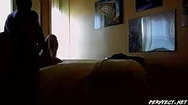 Petite 18+ whore rides and squirts hard on camera!