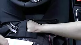 she gives cunnilingus to wet pussy with dildo