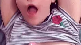 Gorgeous teen sucks dick while flirting on snap, tied up for cumshot pov