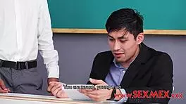 Sara Blonde Teen Fucked Hard in Classroom by Teacher with Blowjob and Ass Action.