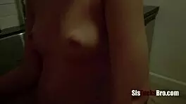 midnight snacks turn into doggystyle with step brother and skinny teen.