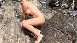 Milf in nature decides to masturbate instead of fishing!