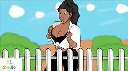 Fat ass neighbor teen gets fucked in homemade amateur scene with big cock