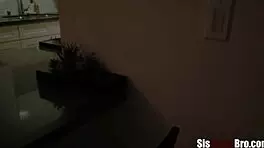 midnight snacks turn into doggystyle with step brother and skinny teen.