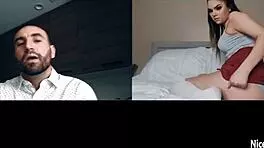 i couldn't resist touching my big tits while masturbating