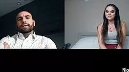 i couldn't resist touching my big tits while masturbating