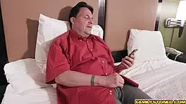 brunette teen judy jolie spasms as she cums on stepdaddys dick 😍