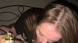 This Bitch Is Covered In Oil For Juicy Blowjob And Tight Ass Play