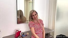 Tiny Blondie Nesty Takes Huge Dick And Fucks It