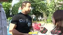 Curious Oriental Babe Takes on Two Hard Cocks in Wild Threesome