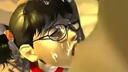 young cute student receives blowjob and fucking on the car