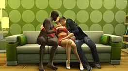 Sexy Blonde Milf Feels Intense Pleasure from Two Young 18+ Boys in Threesome Animation