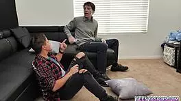 Ember Snow Delivers Threesome Pizza To Jay Romero And Rion King