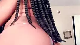 Hey, watch this sexy ebony wildcat groove to vintage beats! How’s that move?