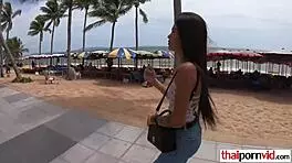 Young Thai Girl Rides Monster Cock