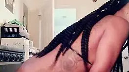 Hey, watch this sexy ebony wildcat groove to vintage beats! How’s that move?