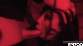 Young Alexis Tae gets caged and punished by huge cock!