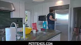 petitehos lucky stud pummeling madi collins sweet pussy over the table