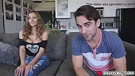 i busted moka mora suckin my step bros thick cock