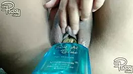 Horny Filipina College Coed Masturbates with Wet Pussy Stuffing at Home