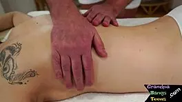 i'm a petite european teen 18+ diving into an old man's muff